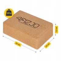 KOSTKA DO JOGI KLOCEK BLOK PIANKOWA AKCESORIA DO ĆWICZEŃ PILATESU TWARDA