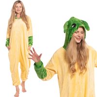Piżama Damska Kombinezon Kigurumi Onesie Star Wars Yoda Żółty 155-165 cm M