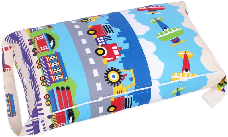 Worek BOBO do przedszkola pokrowiec na śpiworek KOLOROWE POJAZDY zdjęcie 1