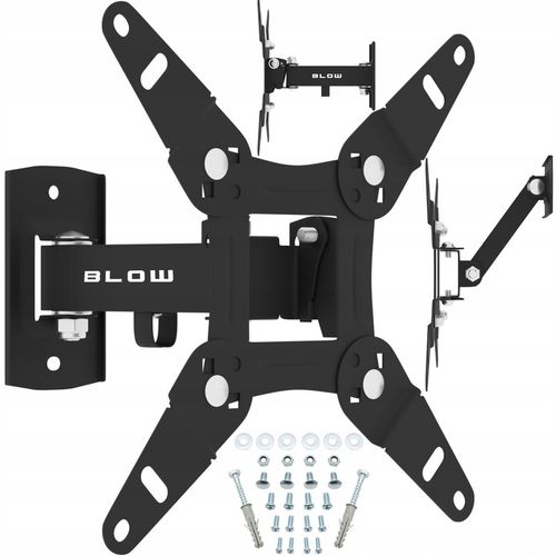 MOCNY UCHWYT ŚCIENNY REGULOWANY WIESZAK TV MONITORA TELEWIZORA LCD na Arena.pl