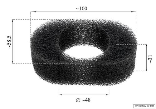 Filtr powietrza Robin EX17/EX21 mokry KN19 na Arena.pl