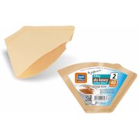 Filtry do kawy rozm. 2 papierowe brązowe 40szt.