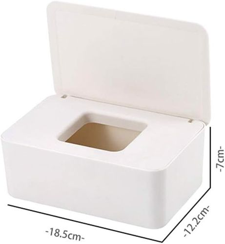 Pudełko na chusteczki pojemnik z klapką beżowe na Arena.pl