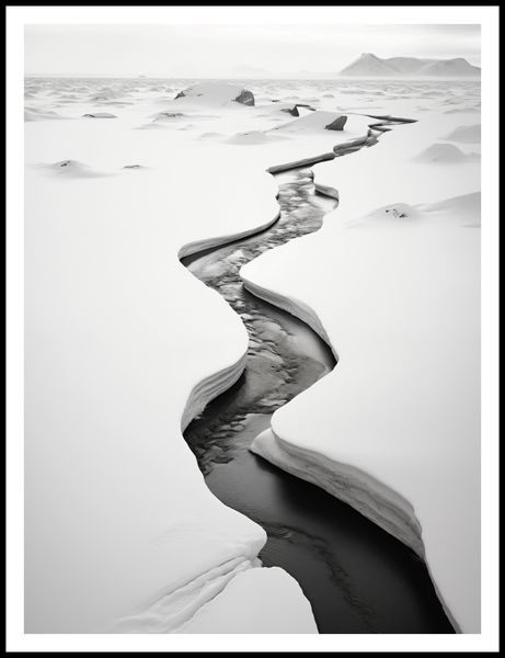 Plakat 75x100cm Szczeliny Mrozu zdjęcie 3