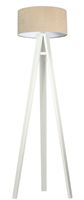 Lampa stojąca HOME 40 beżowa/biała/biała