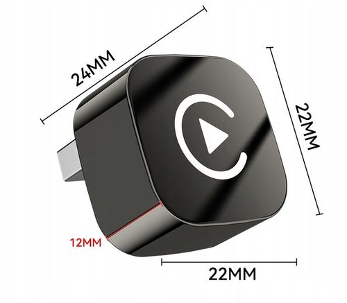 Mini bezprzewodowy adapter CarPlay Android Auto Plug and Play Dongle na Arena.pl