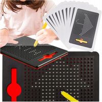 TABLICA MAGNETYCZNA MAGPAD ZESTAW XXL 380 KULEK SZABLONY RYSIK Z MAGNESEM