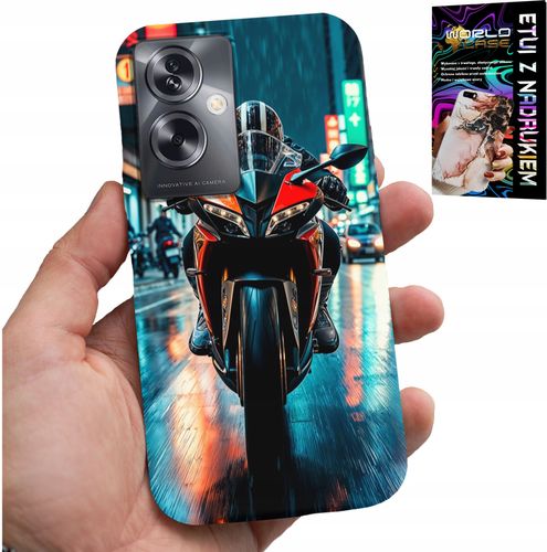 ETUI DO OPPO A79 5G - MOTOR, MOTOCYKLE JEDNOŚLAD WZORY + FOLIA na Arena.pl