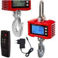 waga elektroniczna hakowa magazynowa 1000kg z pilotem ładowarka 1t mar-pol