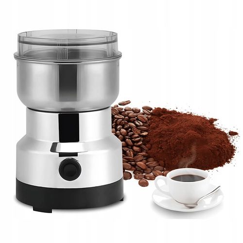 MOCNY MŁYNEK ELEKTRYCZNY DO MIELENIA KAWY ORZECHÓW PRZYPRAW STAL na Arena.pl