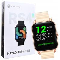 Smartwatch Haylou RS4 PLUS Retina AMOLED 1,78 zegarek na rękę złoty