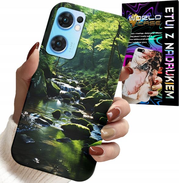 ETUI DO OPPO RENO7 5G - LAS RZEKA STRUMIEŃ PRZYRODA WIDOKI zdjęcie 1
