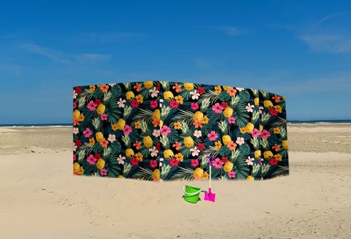 PARAWAN PLAŻOWY Ananasy z indywidualnym  napisem 4 PANELE 5.4 na Arena.pl