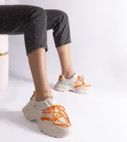 Beżowe sneakersy sportowe Sulamita 38