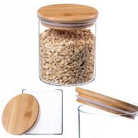 KADAX Pojemnik Szklany Przyprawy Makaron Z Pokrywką Słoik 800ml