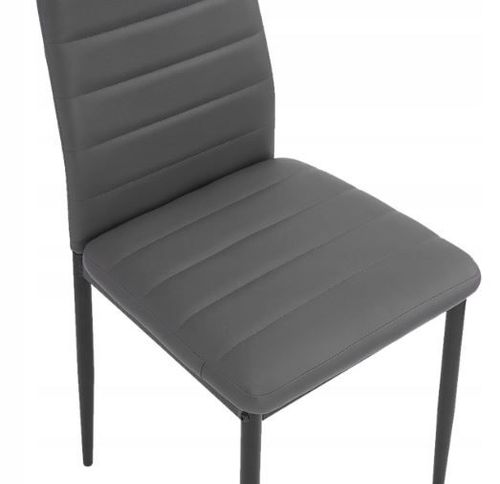 Krzesło tapicerowane nowoczesne do jadalni salonu Mark5 szare na Arena.pl