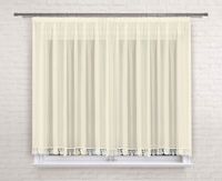 FIRANA GOTOWA 400X160,PROSTA,WOAL ECRU,GIPIURS 8CM