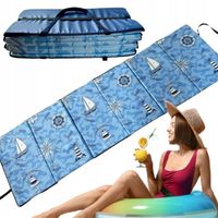 MATA PLAŻOWA kamieniste plaże SKŁADANA duża LATARNIA