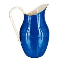 Dzbanek Emaliowany Niebieski 2,6 l Kuchnia w Stylu Retro Handmade