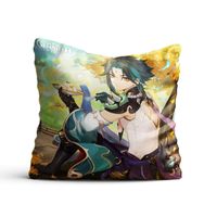Poduszka kwadratowa Genshin Impact - Xiao