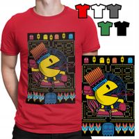 KOSZULKA T-SHIRT MĘSKI WZORY WYBÓR - GRY PACMAN PAC MAN PREZENT ŚWIĘTA - S