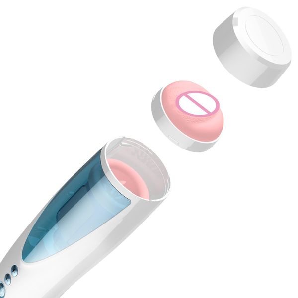 Masturbator-Vibrating, Rotating and Flashing Masturbation USB 10+10 Function / Talk Mode zdjęcie 3