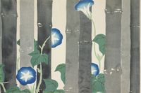 Plakat 30x20cm Morning Glories, Sekka Japoński Vintage
