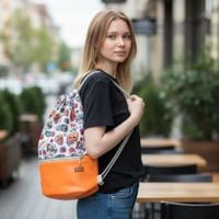 Młodzieżowy Plecak w Czaszki - Duży Worek Wodoodporny