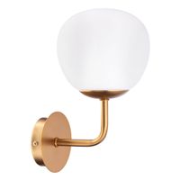 LAMPA ścienna Art Deco ERICH MOD221-WL-01-G Maytoni szklana kula miedziana