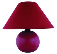Nocna lampa sypialniana Ariel 4906 na szafkę nocną czerwona