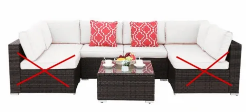 KOMPLET RATTAN SOFA STOLIK RATAN 4 OSOBY zdjęcie 2