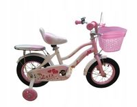 ROWEREK DLA DZIEWCZYNKI DZIECIĘCY RÓŻOWY 12 CALI ROWER DLA DZIECKA