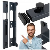 KASETA ELEKTROZACZEPU NISKA 40x17x320 mm ANTRACYT RAL 7016 DO FURTKI