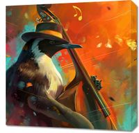 Obraz 60x60cm Pingwinia Nuta