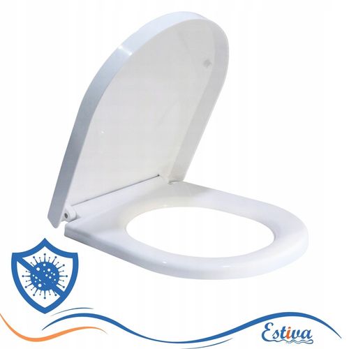 DESKA WC SEDESOWA KLOZETOWA WOLNOOPADAJĄCA WYPINANA KSZTAŁT U ESTIVA na Arena.pl