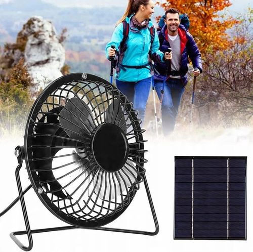 WENTYLATOR + PANEL SOLARNY SŁONECZNY 5W 6V Do kemping na Arena.pl