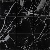 PŁYTKI DEKORACYJNE SAMOPRZYLEPNE 30x30 CM CZARNY ELEGANCKI MARMUROWY WZÓR