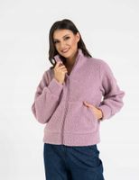 Bluza Damska Ciepła Śliczna Sherpa ze Stójką RÓŻOWA MORAJ 2XL/3XL