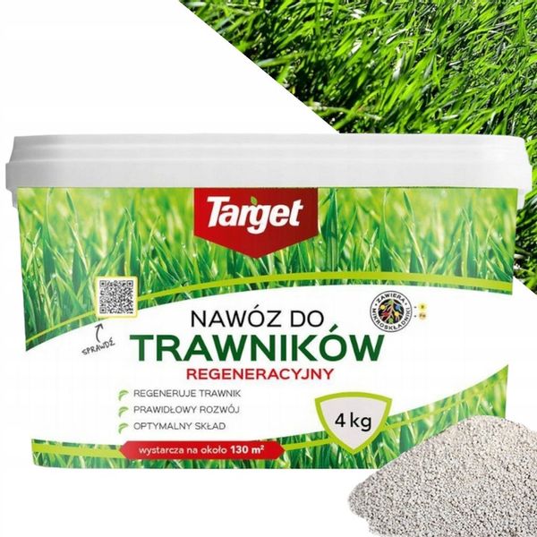 TARGET DO TRAWNIKÓW REGENERACJA 4kg NAWÓZ TRAWNIK zdjęcie 1