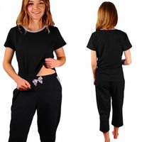 Piżama damska ze spodniami 3/4 bawełna Polska L