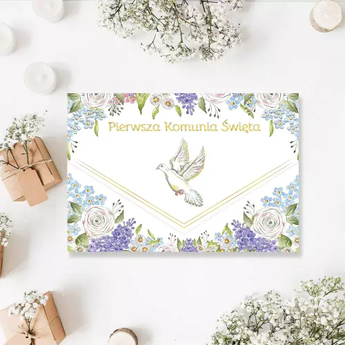 Karnet A5 Komunijny, Gołąb Majowy na Arena.pl