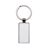 Dwustronny brelok do kluczy 2,2 x 5,1 cm do sublimacji - czarny