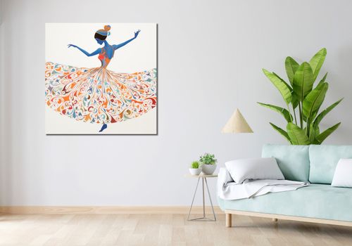 Obraz 100x100cm Wirująca Balerina na Arena.pl