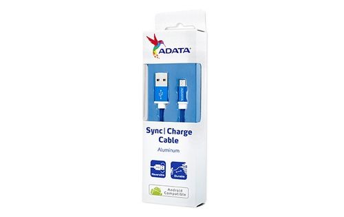Adata Kabel USB-microUSB 1m Blue alu-knit na Arena.pl