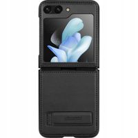 ETUI NILLKIN QIN LEATHER DO SAMSUNG GALAXY Z FLIP5 (CZARNE) WYTRZYMAŁE