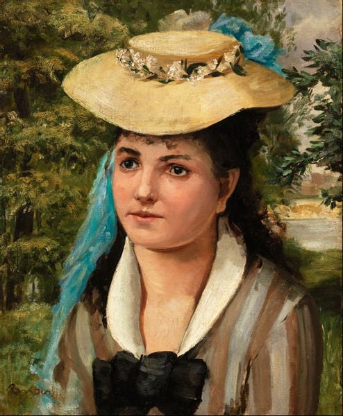 Lise in a Straw, Pierre-Auguste Renoir - plakat 70x100 cm zdjęcie 1