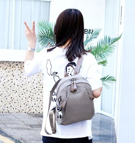 Wodoodporny Plecak elegancki miejski na ramię boho  T42_Szary na Arena.pl