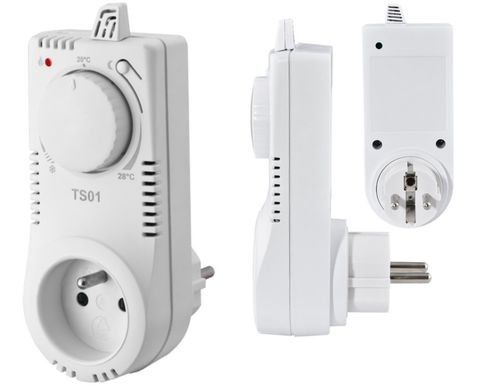 TERMOSTAT REGULATOR TEMPERATURY DO GNIAZDKA TS01 na Arena.pl