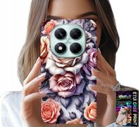 ETUI DO XIAOMI NOTE 14 PRO 5G - KWIECISTE WZORY RÓŻA RÓŻE KWIATKI CASE