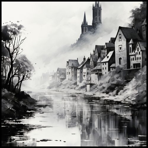 Plakat 90x90cm Mglisty Refleks na Arena.pl